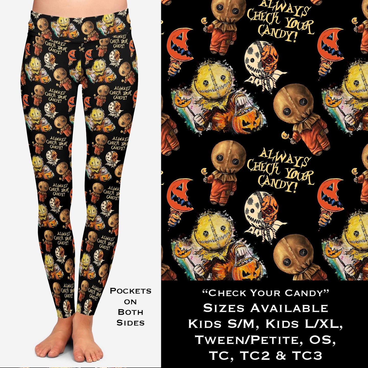 Check Your Candy  Leggings with Pockets