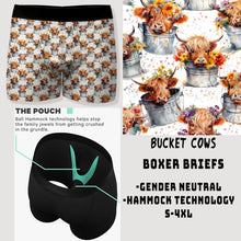 Load image into Gallery viewer, CAMI/UNDERWEAR RUN- BUCKET COWS-BOXER BRIEF