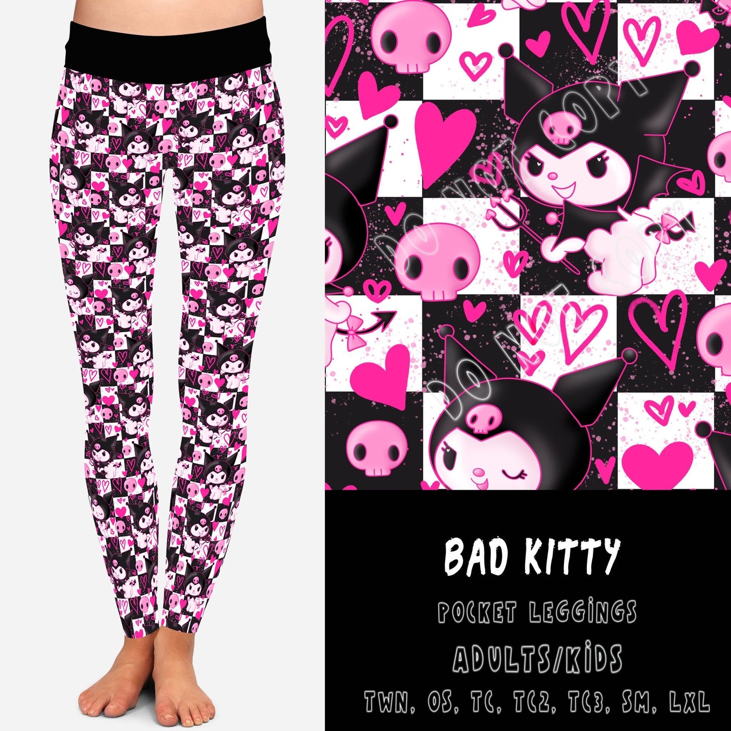 BATCH 71 -BAD KITTY-LEGGINGS/CAPR