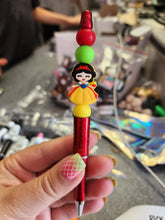 Load image into Gallery viewer, Snow Silicone Beaded Pen or Keychain