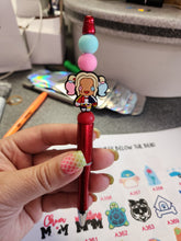 Load image into Gallery viewer, HQ Silicone Beaded Pen or Keychain