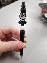 Load image into Gallery viewer, Panther Silicone Beaded Pen or Keychain