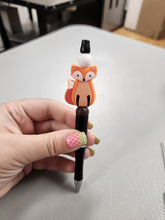 Load image into Gallery viewer, Fox Silicone Beaded Pen or Keychain