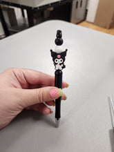 Load image into Gallery viewer, Bad Kitty Silicone Beaded Pen or Keychain