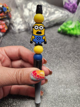 Load image into Gallery viewer, Yellow Dude Silicone Beaded Pen or Keychain