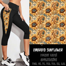 Load image into Gallery viewer, PPO 3 RUN-EMBROID SUNFLOWER-CAPRI