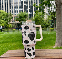 Load image into Gallery viewer, RHINESTONE COW TUMBLERS