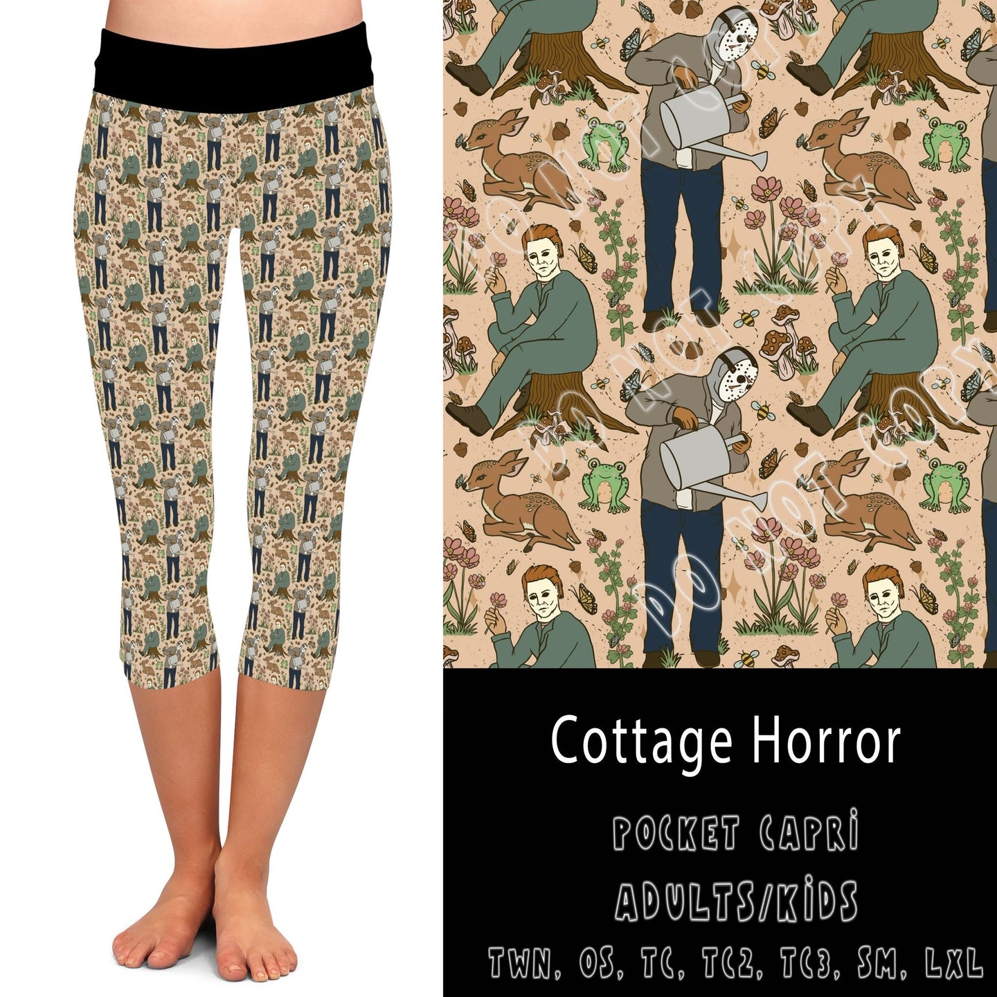 COTTAGE HORROR - LEGGINGS/CAPRI