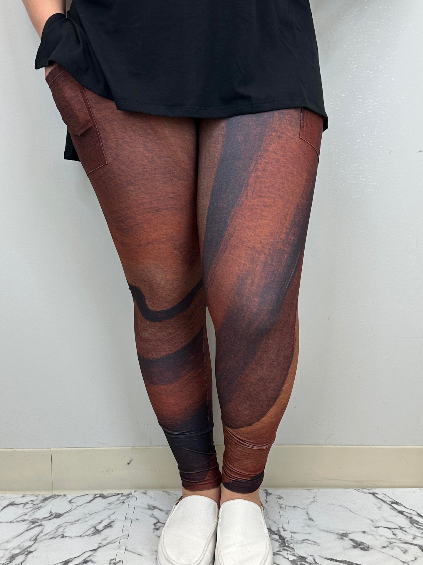 Toffee Delight Leggings/Capri w/ Pockets