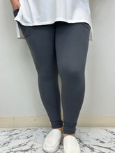 Load image into Gallery viewer, Charcoal Gray Leggings w/ Pockets ** Pre-Sale In Transit **