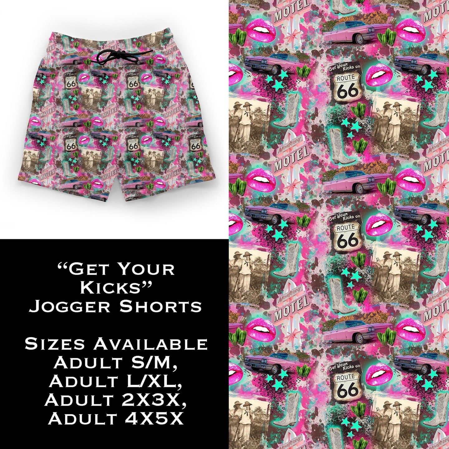 Get Your Kicks Jogger Shorts with Pockets