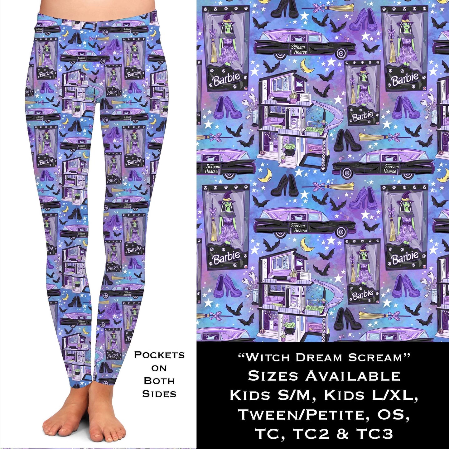 Witch Dream Scream Leggings with Pockets