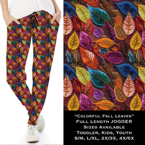 Colorful Fall Leaves Unisex Joggers