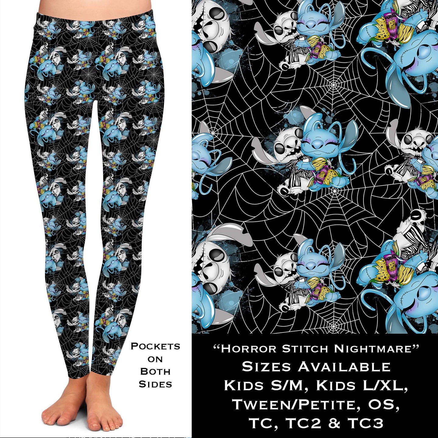 Horror Stitch Nightmare Leggings with Pockets