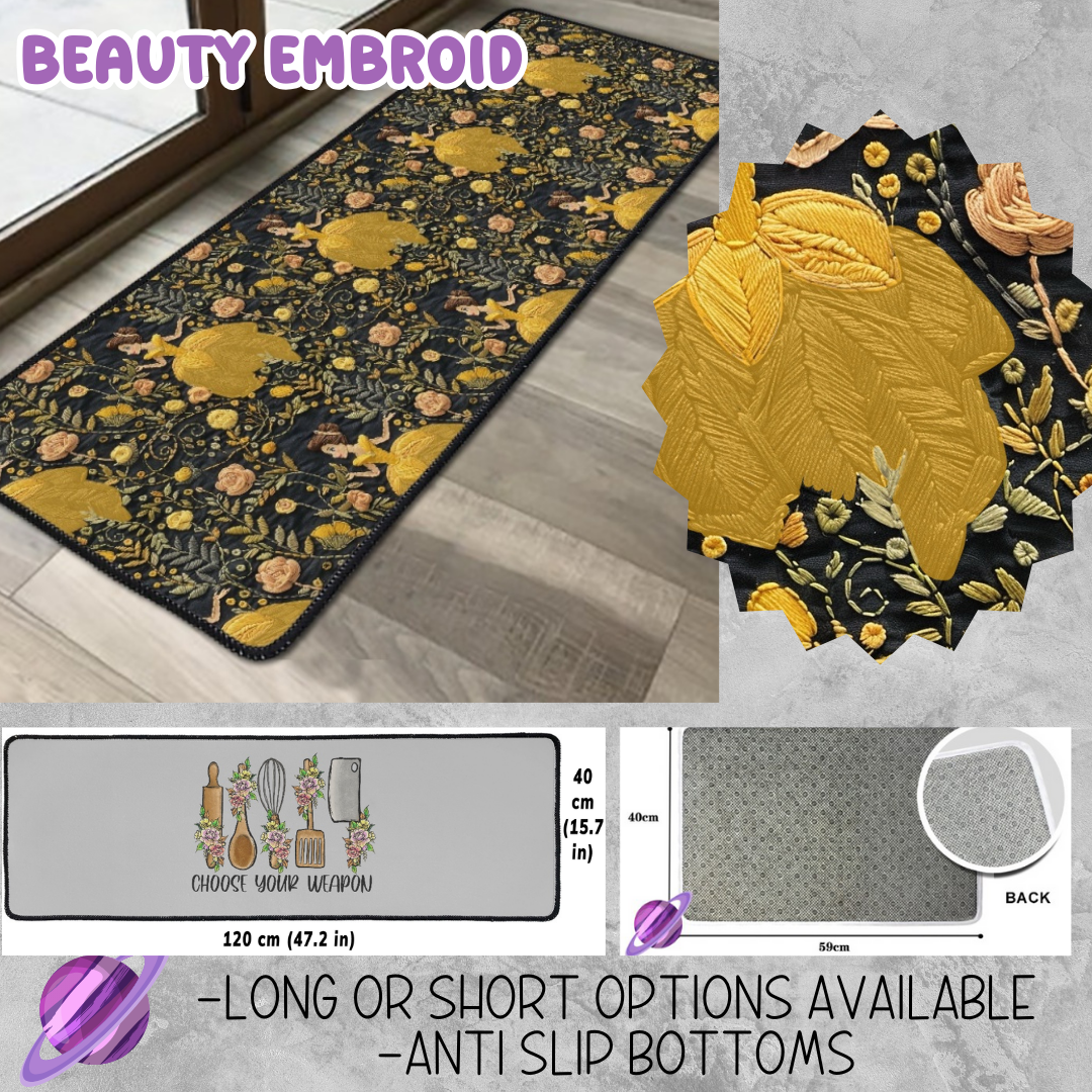 BEAUTY EMBROID - CUSTOM FLOOR MAT RUN 3 -PREORDER CLOSES 4/30