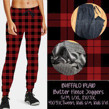 Load image into Gallery viewer, BUFFALO PLAID - BUTTER FLEECE LINED UNISEX JOGGERS