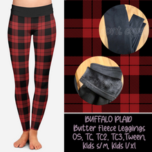 Load image into Gallery viewer, BUFFALO PLAID - BUTTER FLEECE LINED LEGGINGS