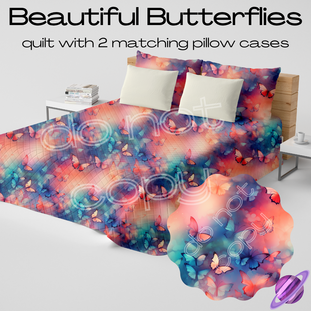 BEAUTIFUL BUTTERFLIES - QUILT SETS - PREORDER CLOSING 4/22