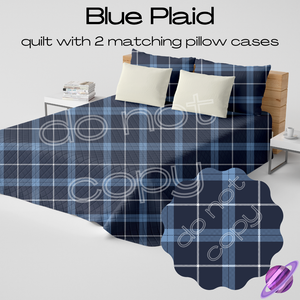 BLUE PLAID - QUILT SETS - PREORDER CLOSING 4/22