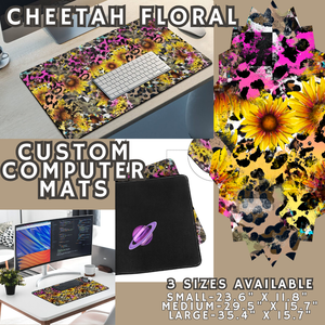 CHEETAH FLORAL - COMPUTER MAT PREORDER CLOSING 4/24