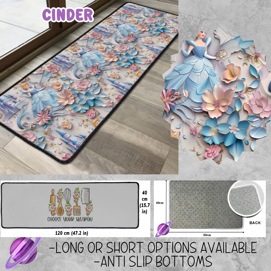 CINDER - CUSTOM FLOOR MAT RUN 3 -PREORDER CLOSES 4/30