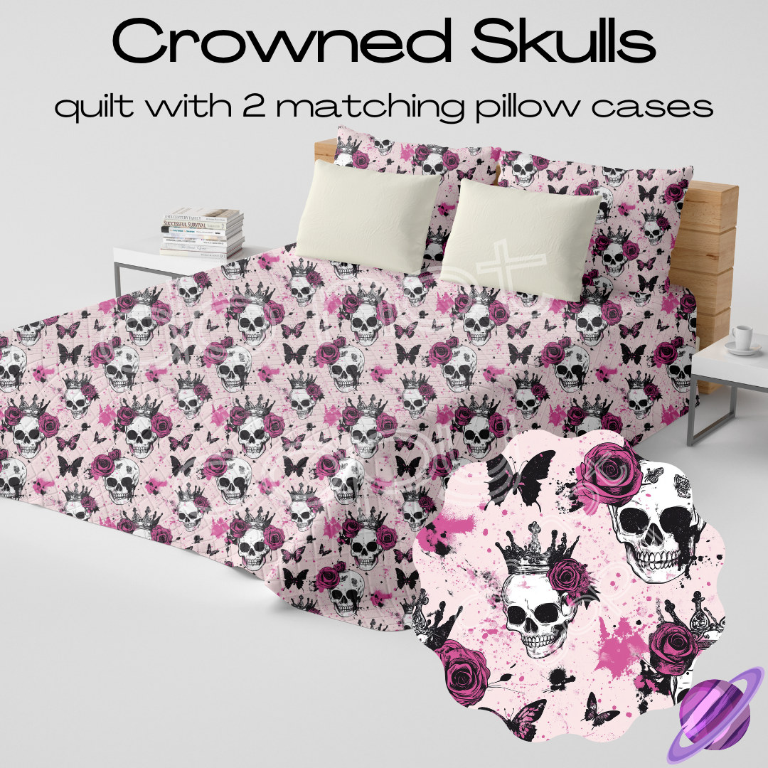 CROWNED SKULLS - QUILT SETS - PREORDER CLOSING 4/22