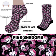 Load image into Gallery viewer, PINK SHROOMS - CUSTOM PRINTED SOCKS ROUND 2 PREORDER CLOSING 12/29 ETA FEB