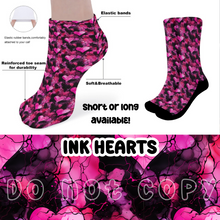 Load image into Gallery viewer, INK HEARTS - CUSTOM PRINTED SOCKS ROUND 2 PREORDER CLOSING 12/29 ETA FEB