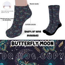 Load image into Gallery viewer, BUTTERFLY MOON - CUSTOM PRINTED SOCKS ROUND 2 PREORDER CLOSING 12/29 ETA FEB