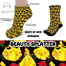 Load image into Gallery viewer, BEAUTY SPLATTER - CUSTOM PRINTED SOCKS ROUND 2 PREORDER CLOSING 12/29 ETA FEB
