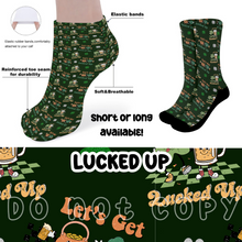 Load image into Gallery viewer, LUCKED UP - CUSTOM PRINTED SOCKS ROUND 2 PREORDER CLOSING 12/29 ETA FEB