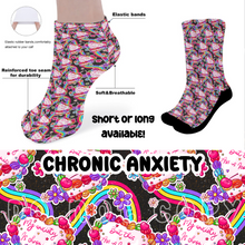 Load image into Gallery viewer, CHRONIC ANXIETY - CUSTOM PRINTED SOCKS ROUND 2 PREORDER CLOSING 12/29 ETA FEB