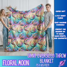Load image into Gallery viewer, FLORAL MOON- GIANT SHAREABLE THROW BLANKET