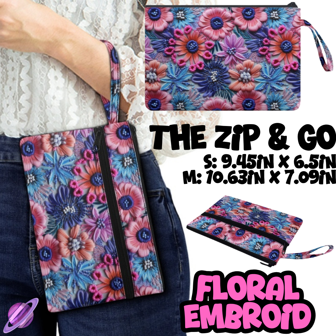 FLORAL EMBROID - ZIP & GO RUN 2 - PREORDER CLOSING 5/2