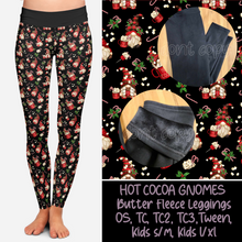 Load image into Gallery viewer, HOT COCOA GNOMES - BUTTER FLEECE LINED LEGGINGS
