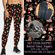 Load image into Gallery viewer, HOT COCOA GNOMES - BUTTER FLEECE LINED UNISEX JOGGERS