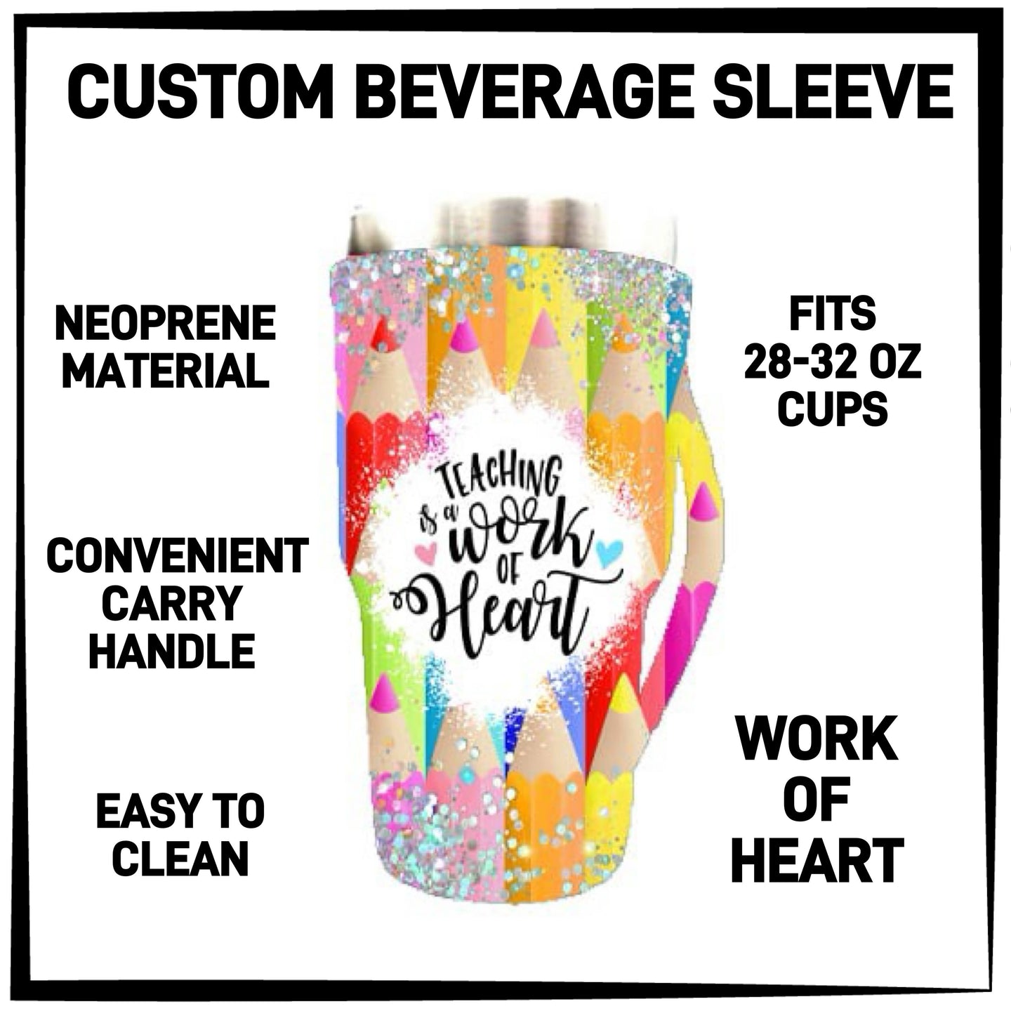 RTS - Work of Art 28-32oz Beverage Sleeves