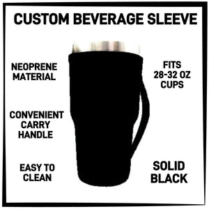 RTS - Solid Black 28-32oz Beverage Sleeves