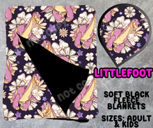 Load image into Gallery viewer, LITTLEFOOT - SOFT BLACK FLEECE THROWS 10 - PREORDER CLOSING 5/4