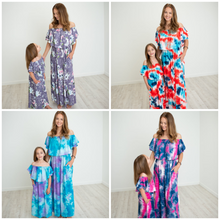 Load image into Gallery viewer, OFF THE SHOULDER MAXI DRESSES (CAN BE WORN ON SHOULDERS)