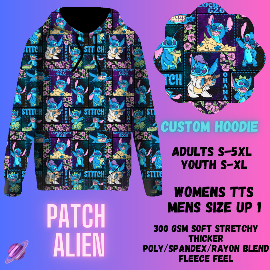 PULLOVER HOODIE RUN 1-PATCH ALIEN-PREORDER CLOSING 12/29