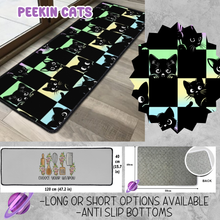 Load image into Gallery viewer, PEEKIN CATS - CUSTOM FLOOR MAT RUN 3 -PREORDER CLOSES 4/30