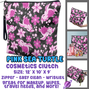 PINK SEA TURTLE - COSMETIC CLUTCH RUN 2 PREORDER CLOSES 4/28