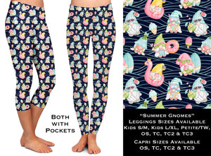 Summer Gnomes Leggings & Capris with Pockets