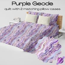 Load image into Gallery viewer, PURPLE GEODE - QUILT SETS - PREORDER CLOSING 4/22