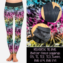 Load image into Gallery viewer, REVERSE TIE DYE - BUTTER FLEECE LINED LEGGINGS