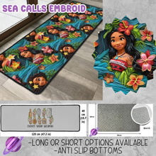 Load image into Gallery viewer, SEA CALLS EMBROID - CUSTOM FLOOR MAT RUN 3 -PREORDER CLOSES 4/30