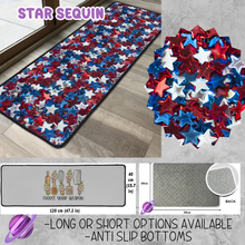 Load image into Gallery viewer, STAR SEQUIN - CUSTOM FLOOR MAT RUN 3 -PREORDER CLOSES 4/30