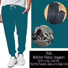 Load image into Gallery viewer, TEAL - BUTTER FLEECE LINED UNISEX JOGGERS