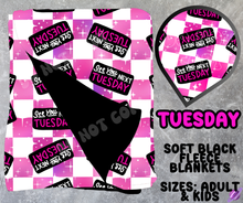 Load image into Gallery viewer, TUESDAY - SOFT BLACK FLEECE THROWS 10 - PREORDER CLOSING 5/4